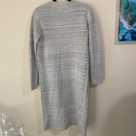Forever 21 Gray Marbled Open Front Duster Cardigan Sweater Size S - Picture 5 of 5